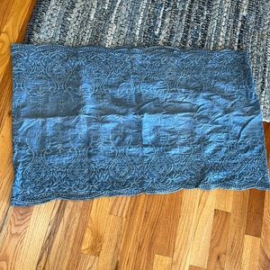 Denim blue eyelet cotton scarf….lightweight and gorgeous